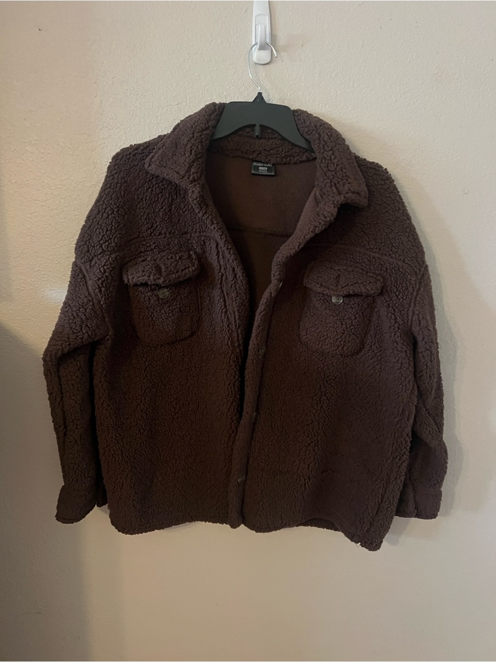 Women’s Sherpa Jacket in Dark Brown
